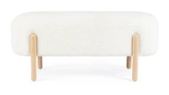 Panche>Bizzotto PANCA EFFETTO BOUCLE' BIANCO - DAYLA