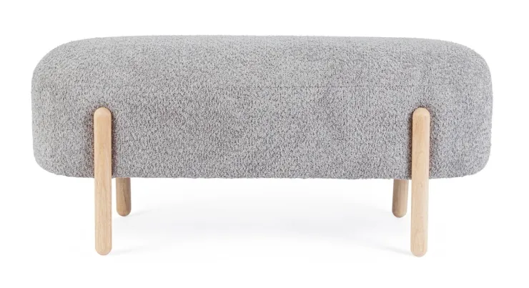 Panche>Bizzotto PANCA EFFETTO BOUCLE' GRIGIO CHIARO - DAYLA