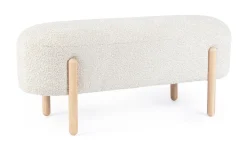 Panche>Bizzotto PANCA EFFETTO BOUCLE' NATURALE - DAYLA