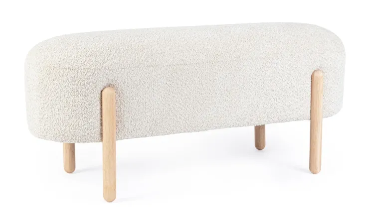 Panche>Bizzotto PANCA EFFETTO BOUCLE' NATURALE - DAYLA