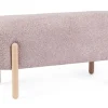 Panche>Bizzotto PANCA EFFETTO BOUCLE' ROSA ANTICO - DAYLA