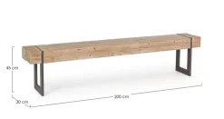 Panche>Bizzotto PANCA IN LEGNO - GARRETT