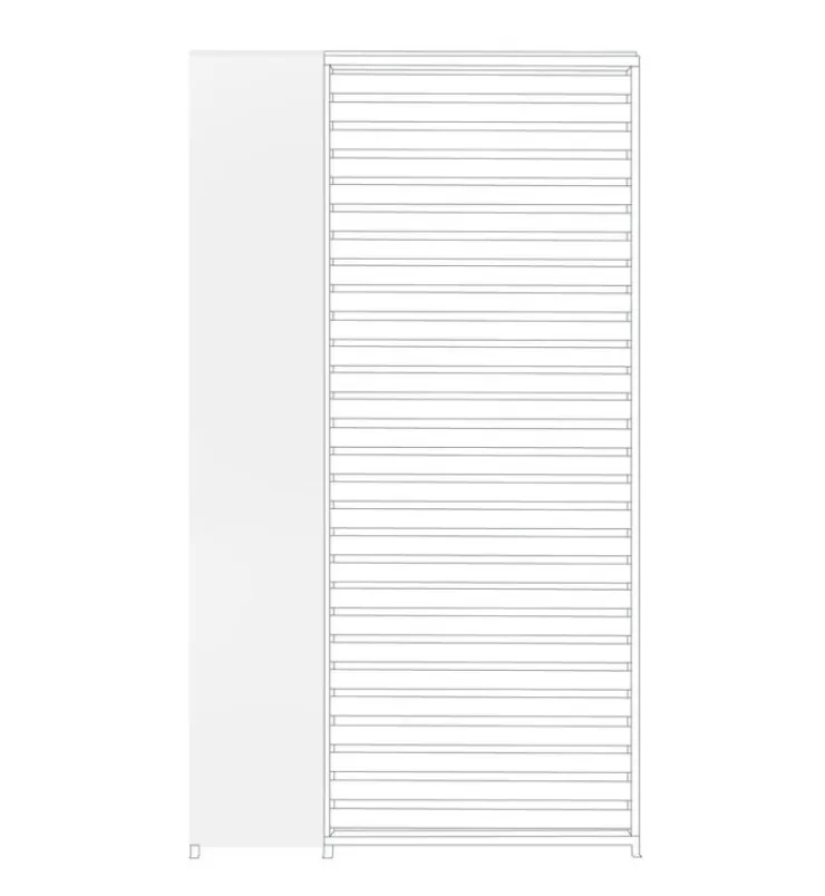 Pergole E Gazebo>Bizzotto PANNELLO VERTICALE PERGOLA OCEAN BIANCO