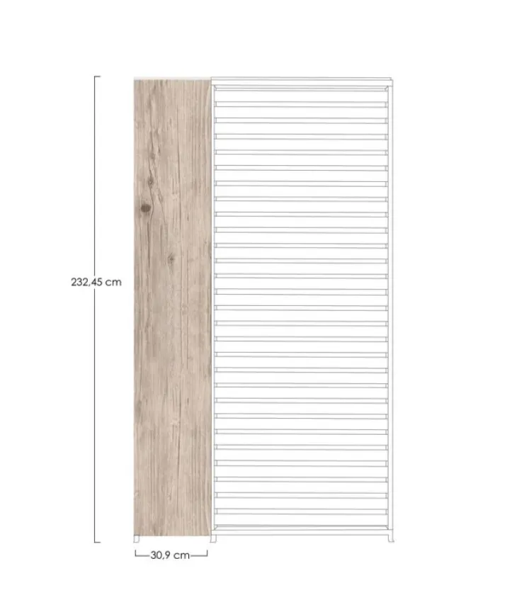 Pergole E Gazebo>Bizzotto PANNELLO VERTICALE PERGOLA OCEAN RUSTIC