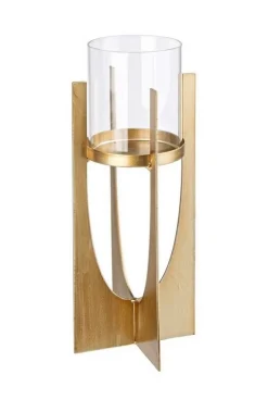 Portacandele>Bizzotto P.CANDELA ADHIRA ORO H30