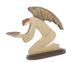 Vasi E Portacandele Natalizi>Bizzotto P.CANDELA CASSIEL ANGELO CREMA H27,94