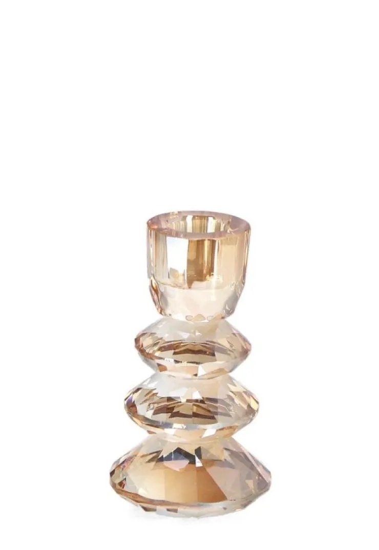 Vasi E Portacandele Natalizi>Bizzotto P.CANDELA 1P ELDRID VT AMBRA D6X11H