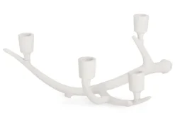 Portacandele>Bizzotto P.CANDELA 4P HISAR BIANCO H16,5