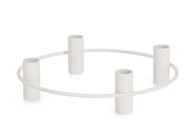 Portacandele>Bizzotto P.CANDELA 4P HISAR TO BIANCO D25