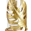 Portacandele>Bizzotto P.CANDELA PALONG FOGLIA MONSTERA ORO H23