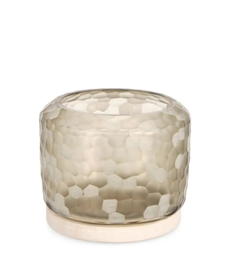 Portacandele>Bizzotto P.CANDELA SAMPUR VT BEIGE C-BASE H19