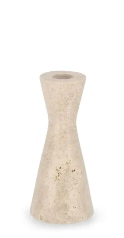 Portacandele>Bizzotto P.CANDELA TIRAK TRAVERTINO BEIGE H15