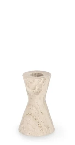 Portacandele>Bizzotto P.CANDELA TIRAK TRAVERTINO BEIGE H10