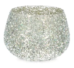 Vasi E Portacandele Natalizi>Bizzotto P.CANDELA VT BRILLANT ARGENTO D16,5X12H