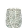 Vasi E Portacandele Natalizi>Bizzotto P.CANDELA VT BRILLANT ARGENTO D10X12H