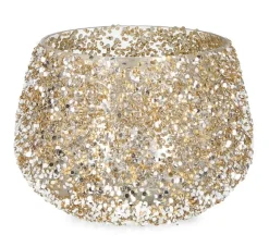Vasi E Portacandele Natalizi>Bizzotto P.CANDELA VT BRILLANT ORO D16,5X12H
