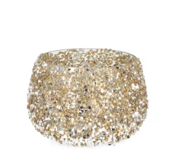 Vasi E Portacandele Natalizi>Bizzotto P.CANDELA VT BRILLANT ORO D12X8,5H