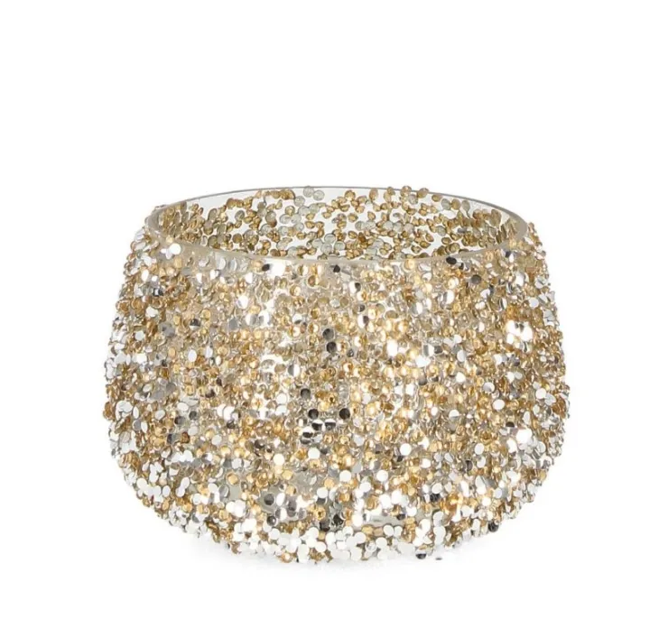 Vasi E Portacandele Natalizi>Bizzotto P.CANDELA VT BRILLANT ORO D12X8,5H