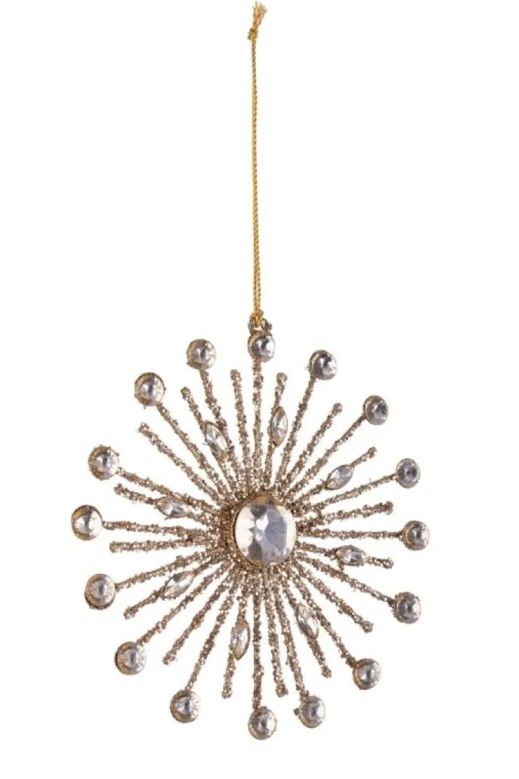Pendagli>Bizzotto PENDAGLIO BEAD FIOCCO NEVE 16P ORO 15X15