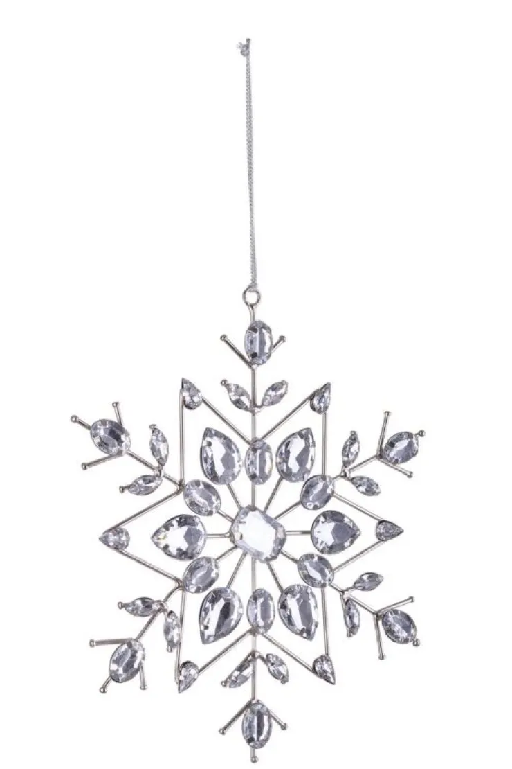 Pendagli>Bizzotto PENDAGLIO BEAD FIOCCO NEVE 6P ARG 19X19