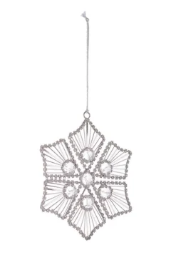 Pendagli>Bizzotto PENDAGLIO BEAD FIOCCO NEVE 6P ARG 14X14