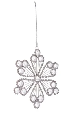 Pendagli>Bizzotto PENDAGLIO BEAD FIOCCO NEVE 6P ARG 15X15