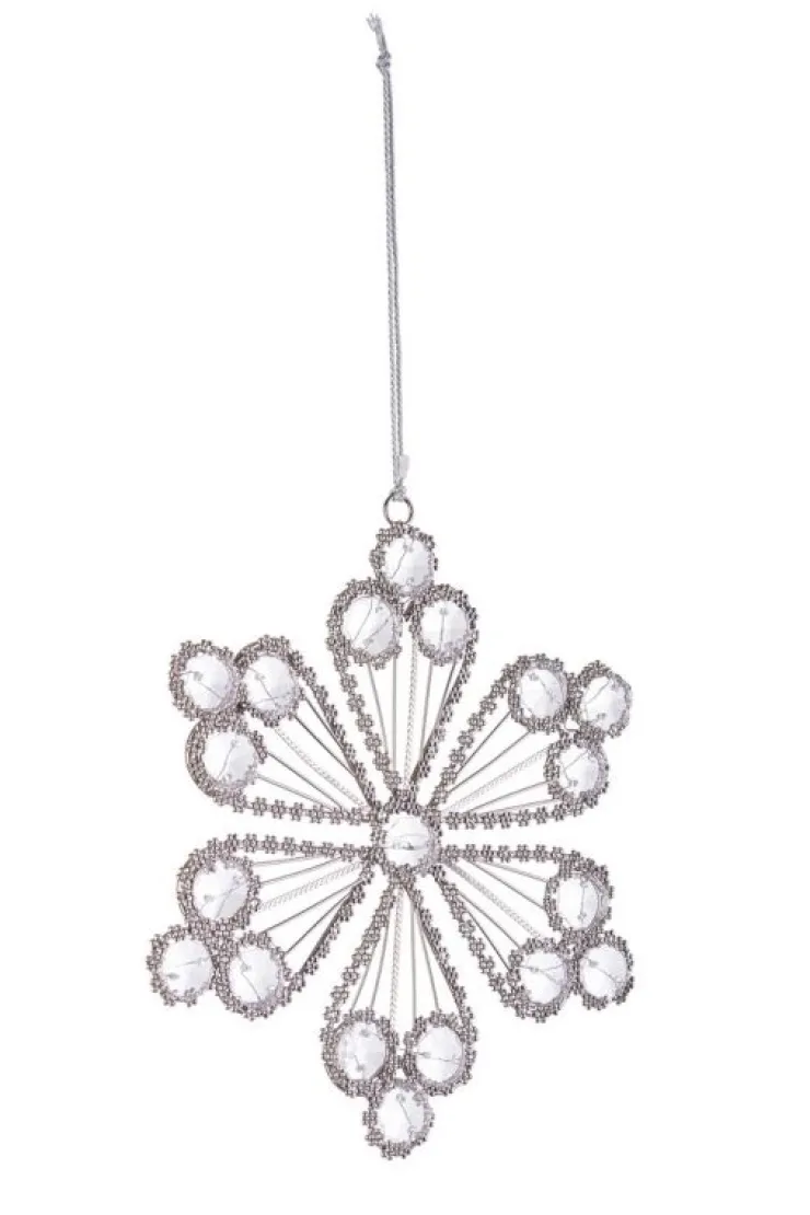 Pendagli>Bizzotto PENDAGLIO BEAD FIOCCO NEVE 6P ARG 15X15