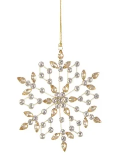 Pendagli>Bizzotto PENDAGLIO JEXON FIOCCO NEVE 6P ORO 15X15