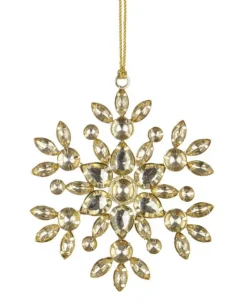 Pendagli>Bizzotto PENDAGLIO JEXON FIOCCO NEVE 6P ORO 11X11