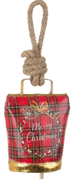 Pendagli>Bizzotto PENDAGLIO WENDI CAMPANA TARTAN MERRYXMAS