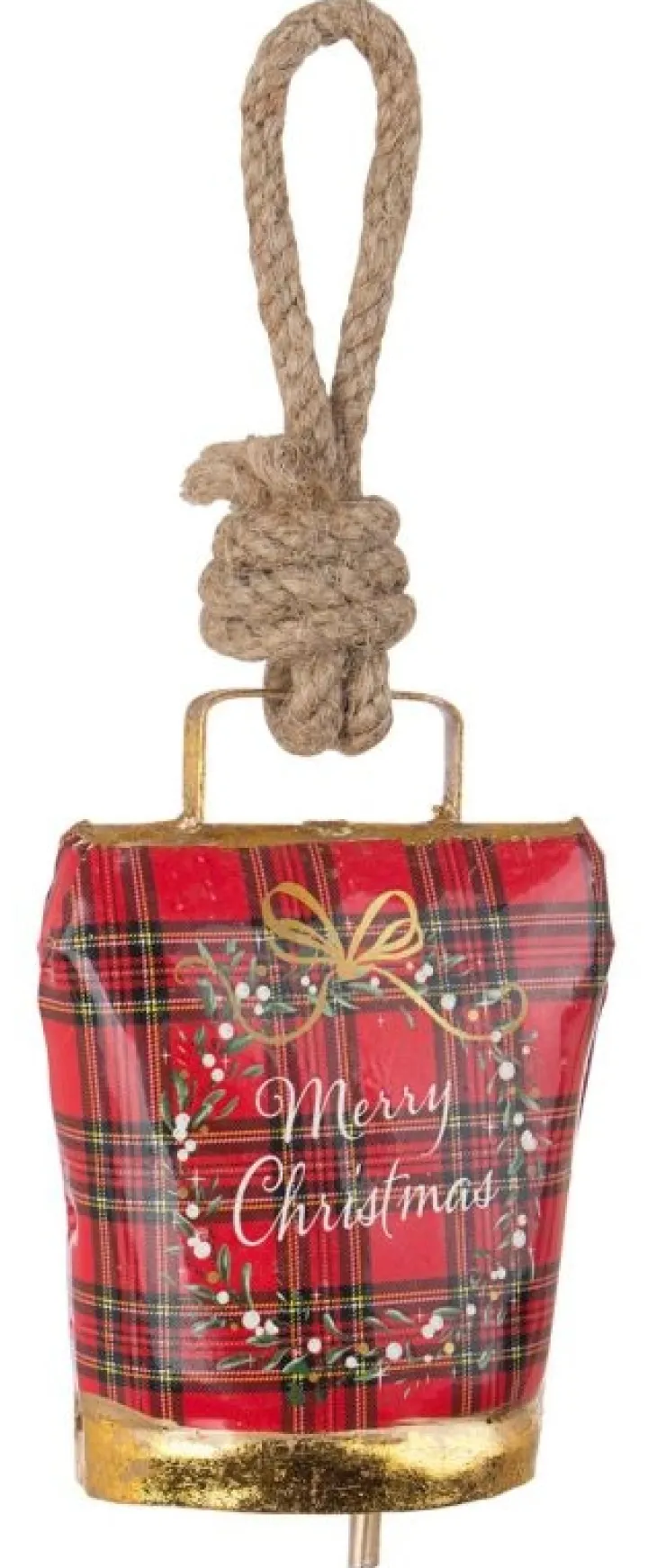 Pendagli>Bizzotto PENDAGLIO WENDI CAMPANA TARTAN MERRYXMAS