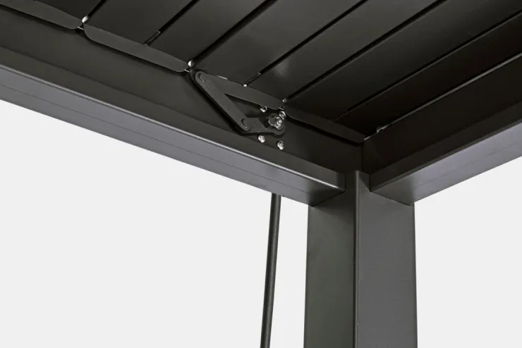 Pergole E Gazebo>Bizzotto PERGOLA OCEAN 3X4 ANTRACITE