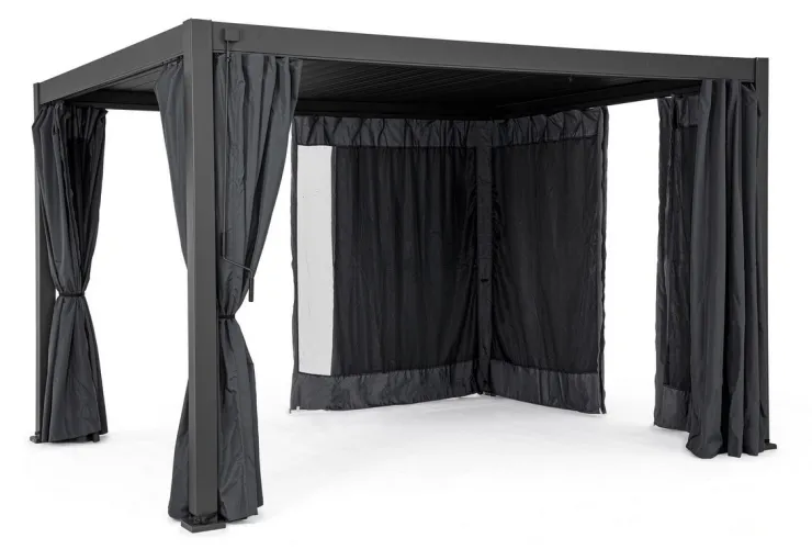 Pergole E Gazebo>Bizzotto PERGOLA OCEAN 3X4 ANTRACITE