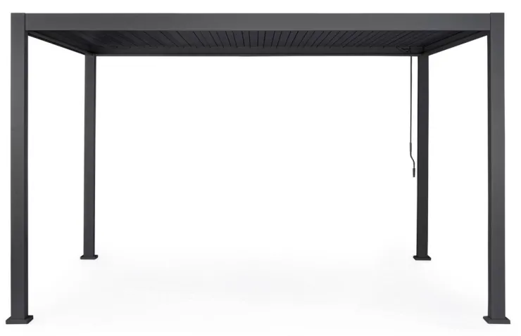 Pergole E Gazebo>Bizzotto PERGOLA OCEAN 3X4 ANTRACITE C-LED