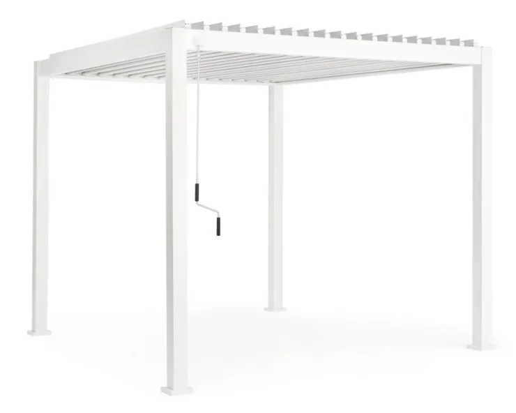 Pergole E Gazebo>Bizzotto PERGOLA OCEAN 3X3 BIANCO