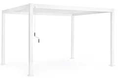Pergole E Gazebo>Bizzotto PERGOLA OCEAN 3X4 BIANCO