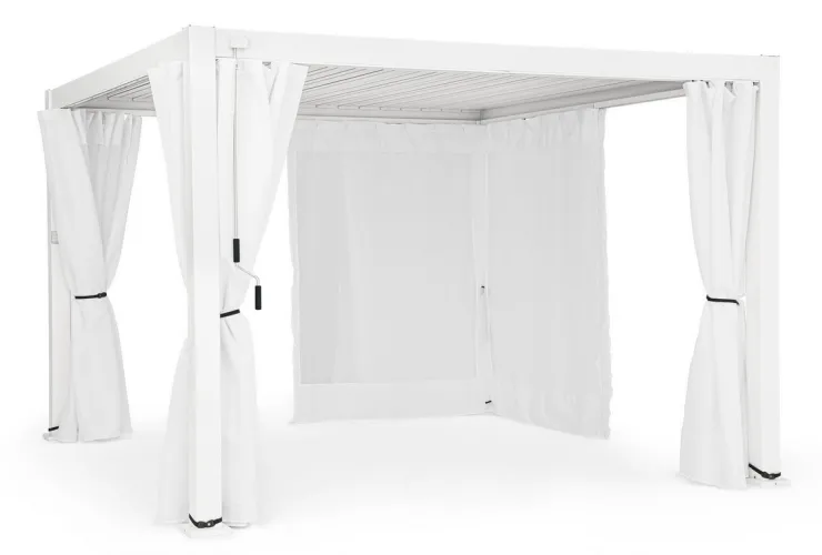 Pergole E Gazebo>Bizzotto PERGOLA OCEAN 3X4 BIANCO