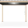 Pergole E Gazebo>Bizzotto PERGOLA OCEAN 3.6X3.6 NATURAL-ANTRACITE