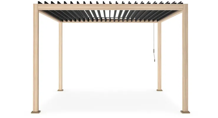 Pergole E Gazebo>Bizzotto PERGOLA OCEAN 3.6X3.6 NATURAL-ANTRACITE