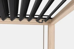 Pergole E Gazebo>Bizzotto PERGOLA OCEAN 3.6X3.6 NATURAL-ANTRACITE