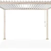 Pergole E Gazebo>Bizzotto PERGOLA OCEAN 3.6X3.6 RUSTIC-BIANCO