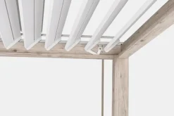 Pergole E Gazebo>Bizzotto PERGOLA OCEAN 3.6X3.6 RUSTIC-BIANCO