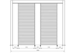 Pergole E Gazebo>Bizzotto PERGOLA OCEAN 3.6X6 SETA