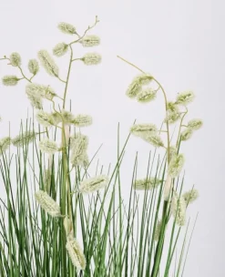 Piante Artificiali>Bizzotto PIANTA GREVILLEA BIANCO C-VASO X7F H120