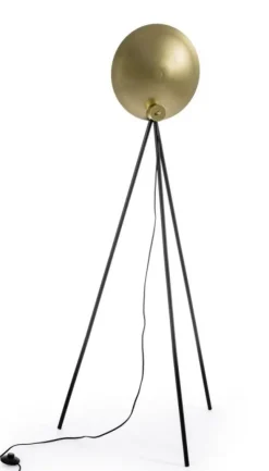 Piantane>Bizzotto PIANTANA DESIGN TREPPIEDE NERO-ORO H156