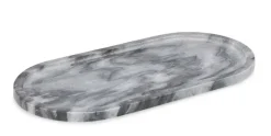 Vassoi E Centro Tavola>Bizzotto PIATTO DECORATIVO KANDY OVALE GRIG 40x20