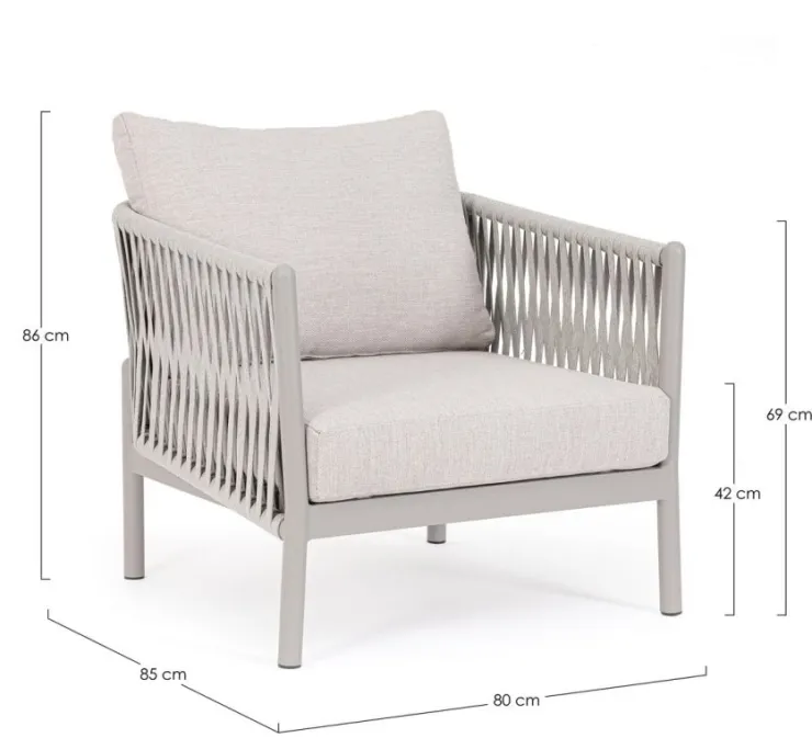 Poltrone>Bizzotto POLTRONA MOON WG24 - FLORENCIA