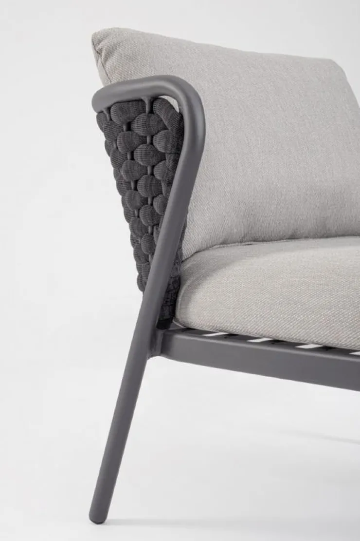 Poltrone>Bizzotto POLTRONA ANTRACITE QS22/GRAPHITE - HARLOW