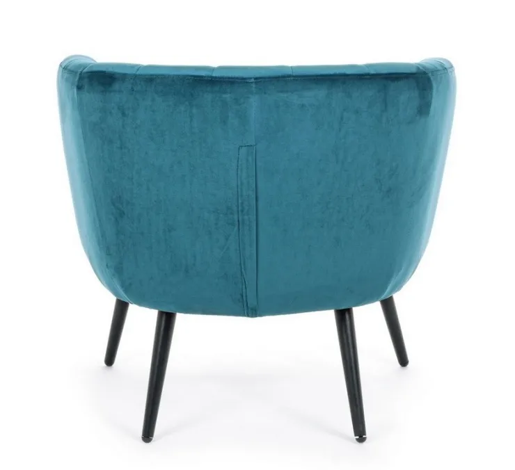 Poltrone E Chaise Longue>Bizzotto POLTRONA BLU PAVONE - AVRIL