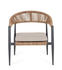 Poltrone>Bizzotto POLTRONA C-BR C-C JANDIA ANTRAC/NATURAL